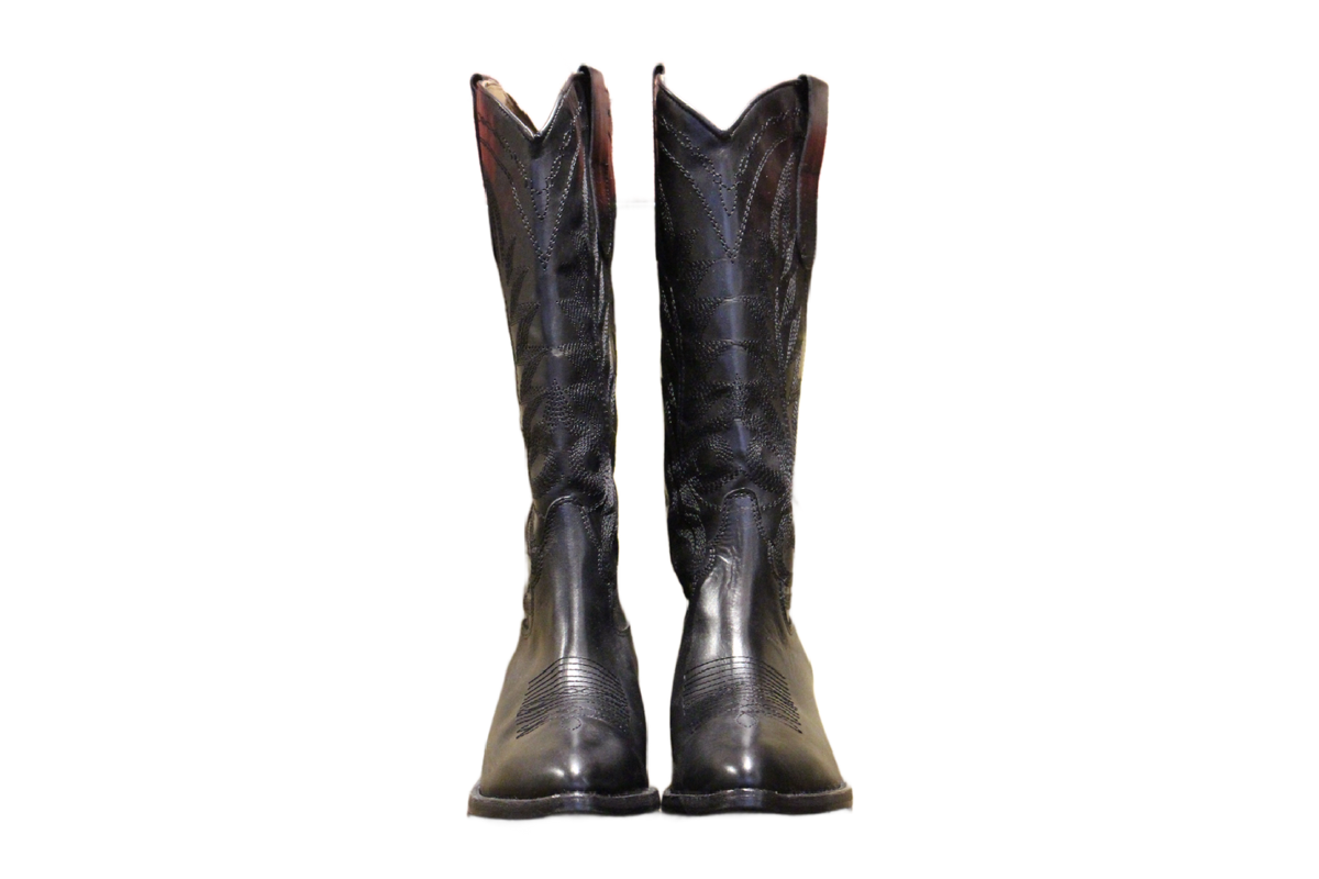 KNEE HIGH BOOTS - DD157 VITELLO DIVER NERO
