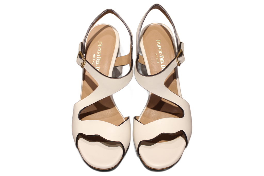 SANDALS - DD214 BULGARO AVORIO LISSATO