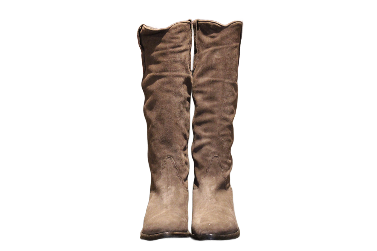 KNEE HIGH BOOTS - DD97 VELOUR ESPRESSO