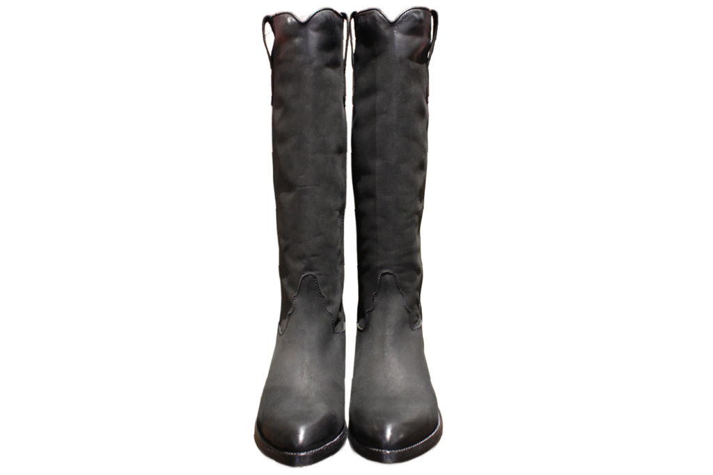 KNEE HIGH BOOTS - DD97 NABUK NERO