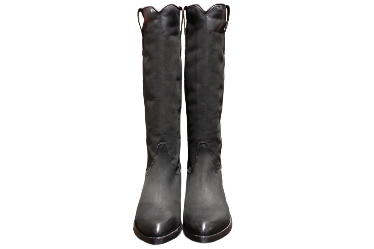KNEE HIGH BOOTS - DD97 NABUK NERO