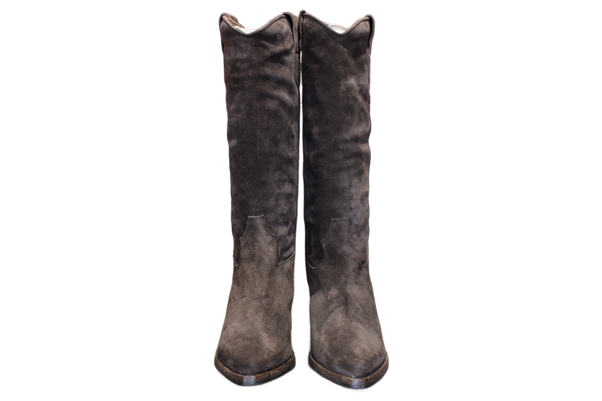 KNEE HIGH BOOTS - DD142 VELOUR T.MORO