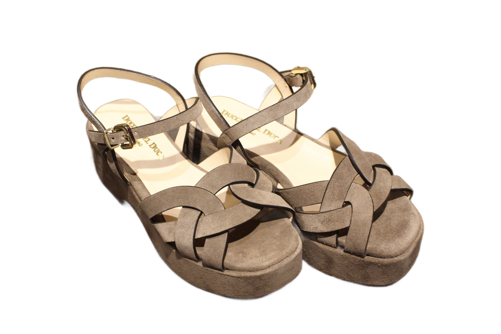 SANDALS - CAMOSCIO ESPRESSO