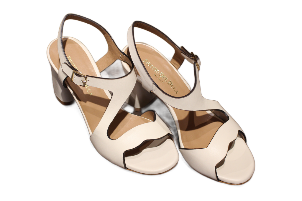 SANDALS - DD214 BULGARO AVORIO LISSATO