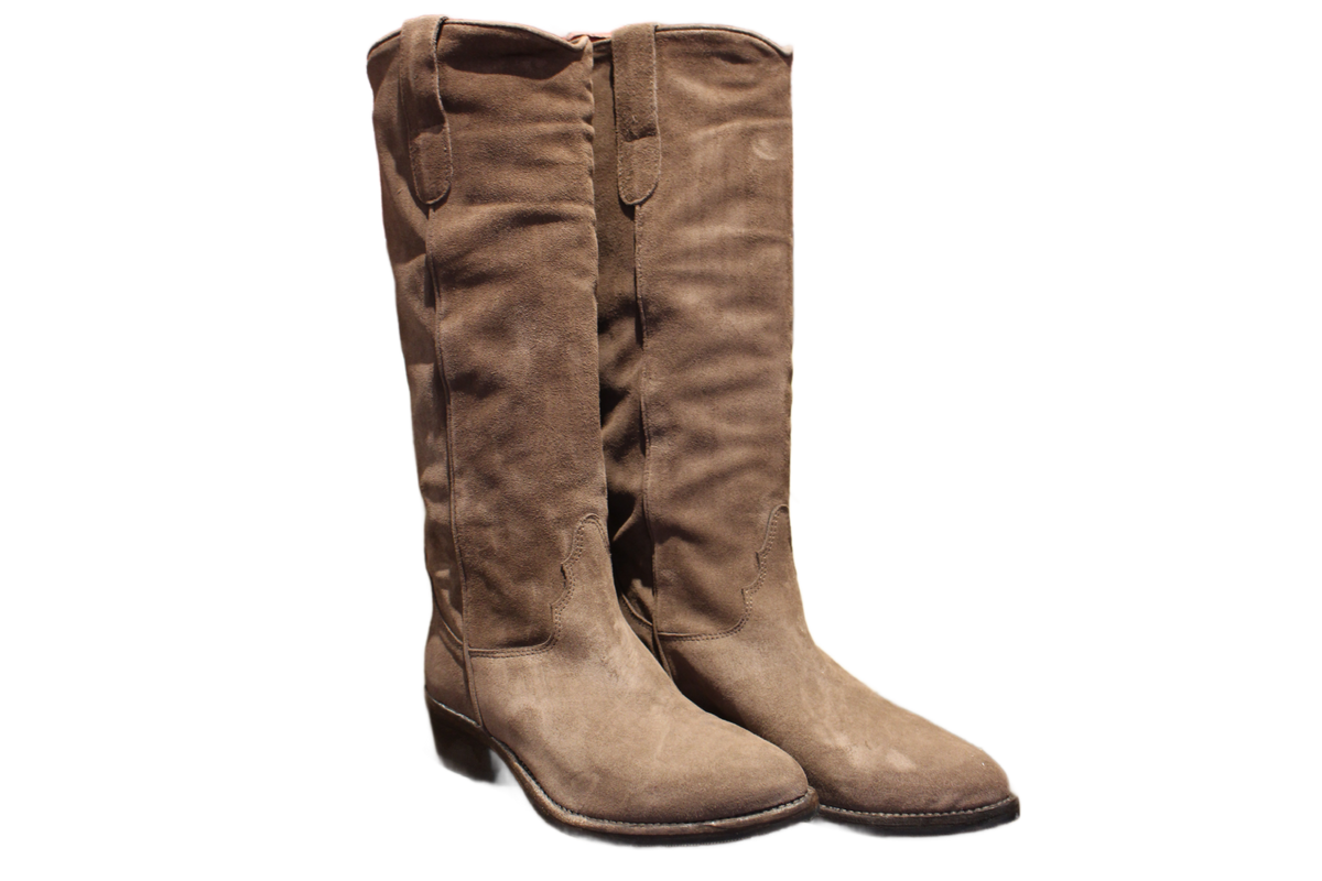 KNEE HIGH BOOTS - DD97 VELOUR ESPRESSO