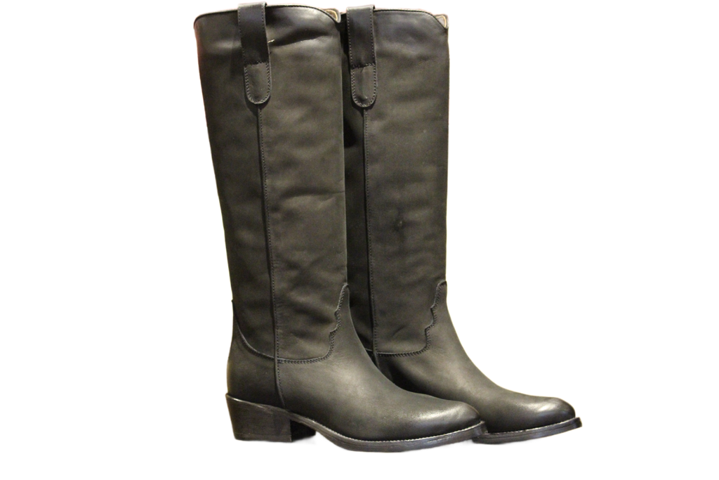 KNEE HIGH BOOTS - DD97 NABUK NERO