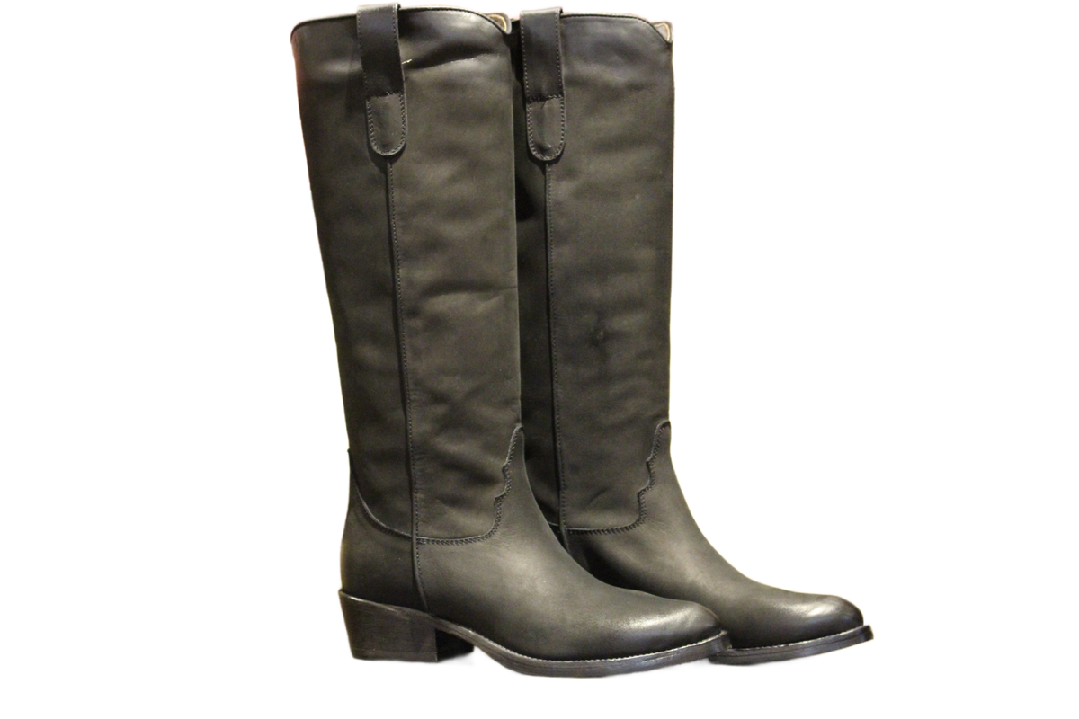 KNEE HIGH BOOTS - DD97 NABUK NERO