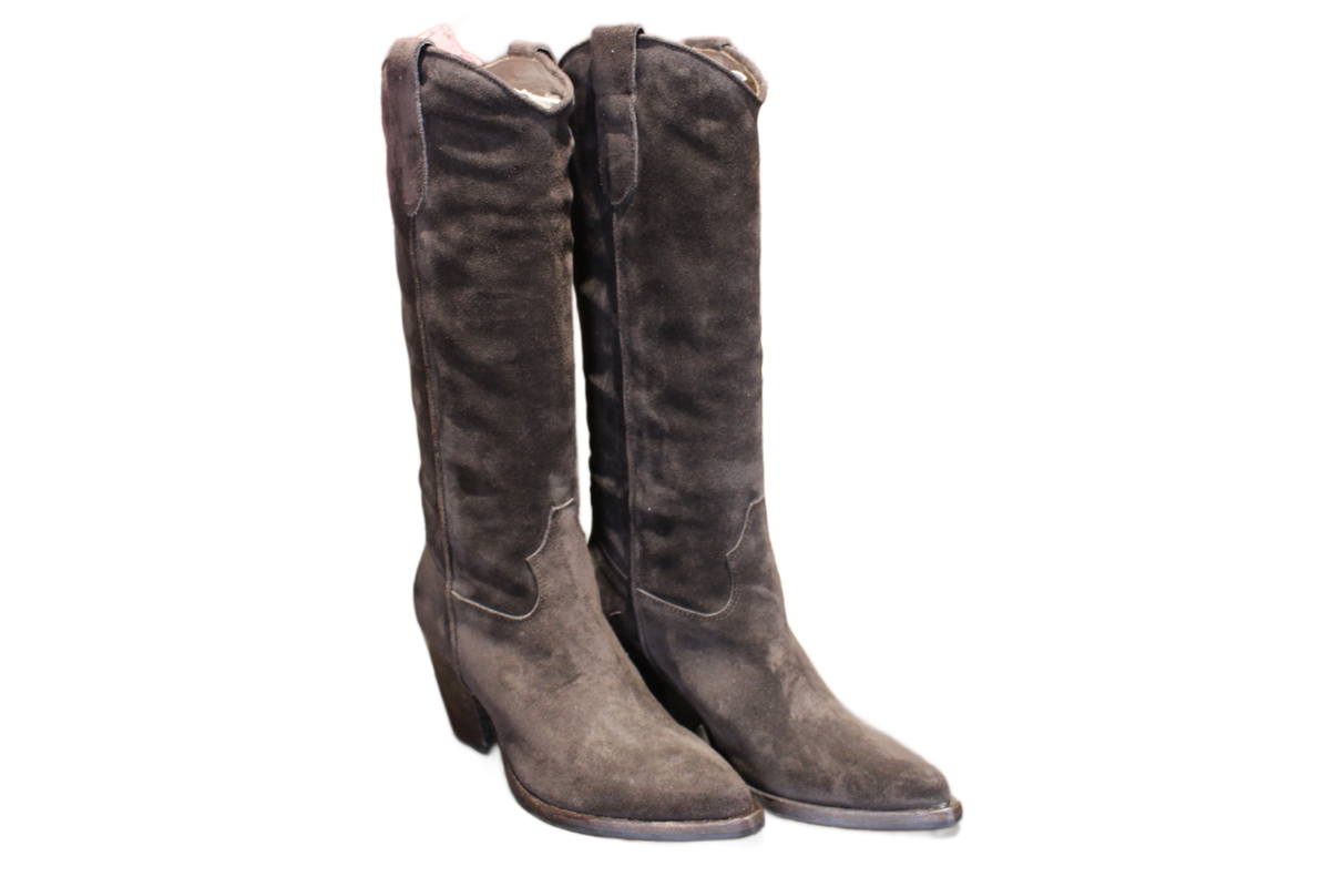 KNEE HIGH BOOTS - DD142 VELOUR T.MORO