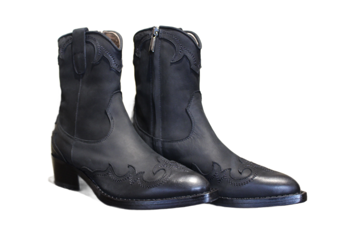 ANKLE BOOTS - DD153 NABUK NERO