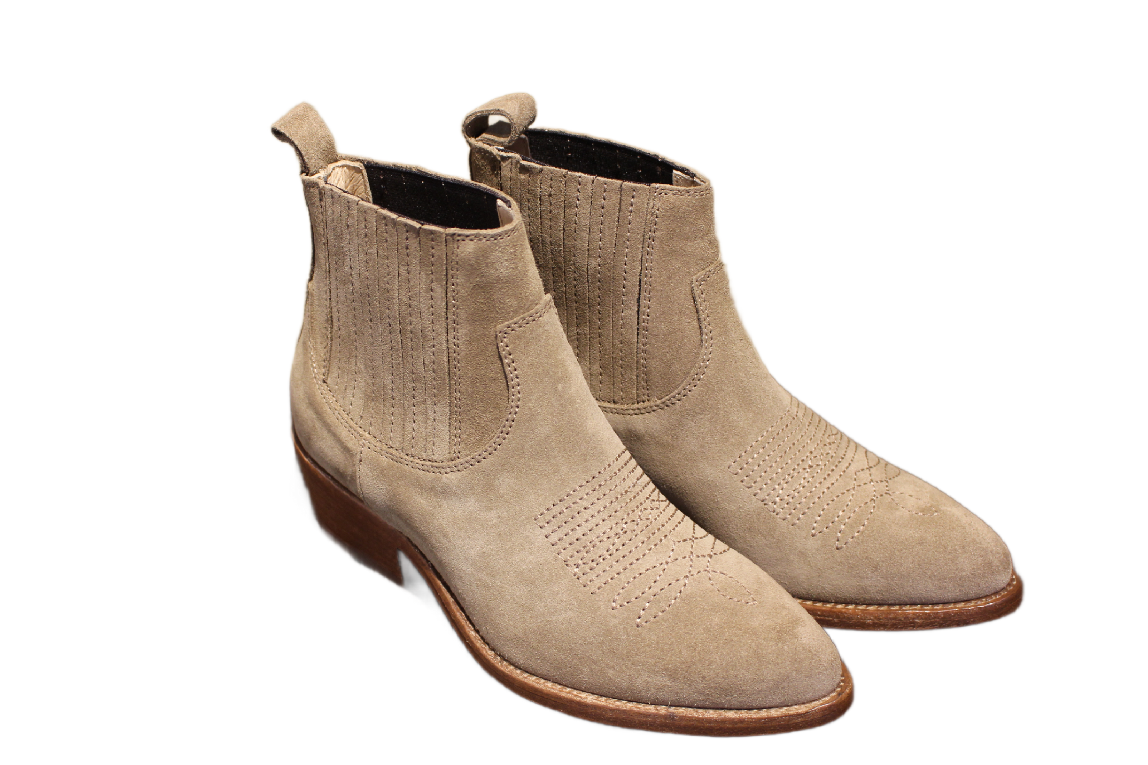 ANKLE BOOTS - DD396 VELOUR SESAMO
