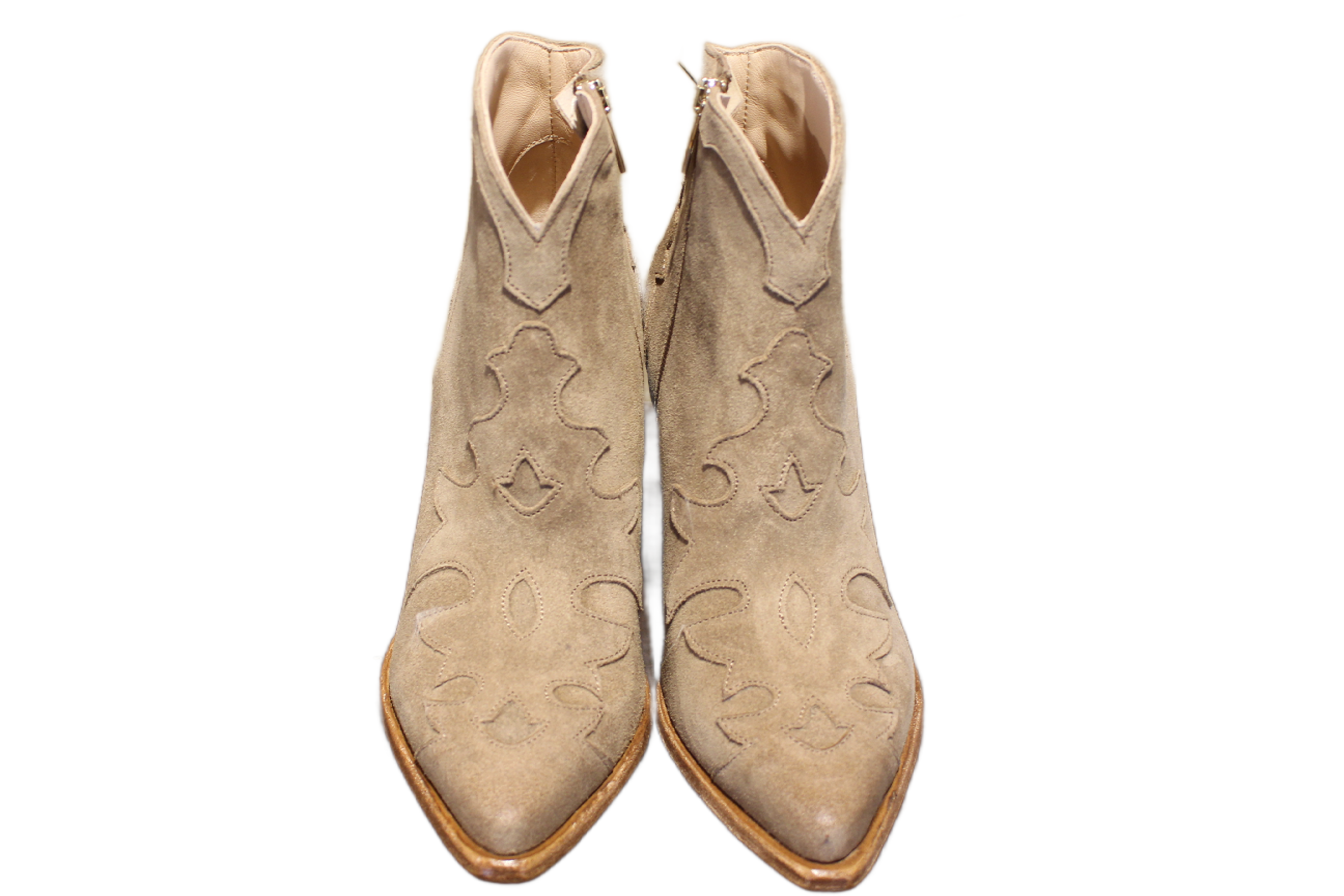 ANKLE BOOTS - DD138 VELOUR SESAMO