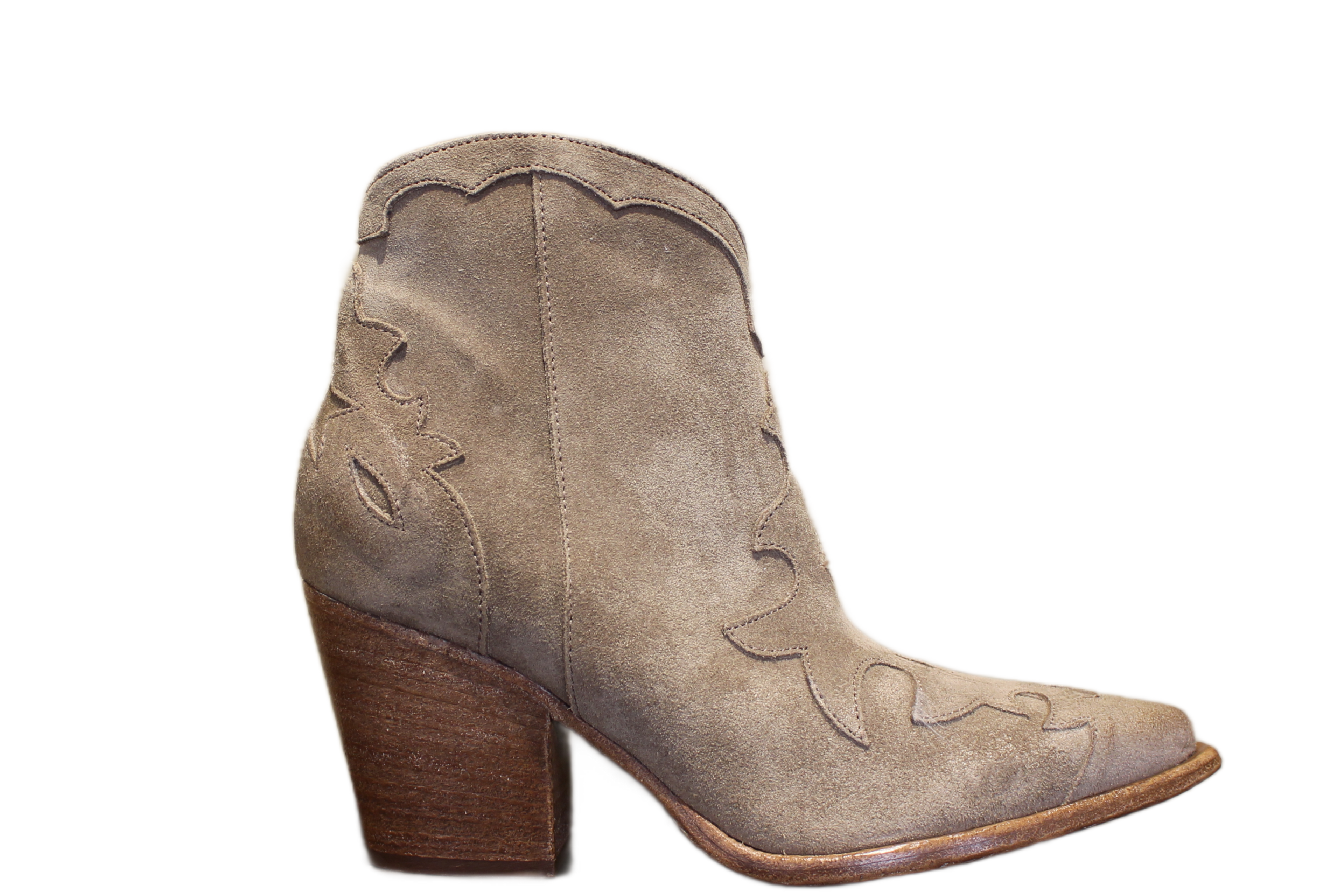 ANKLE BOOTS - DD138 VELOUR SESAMO