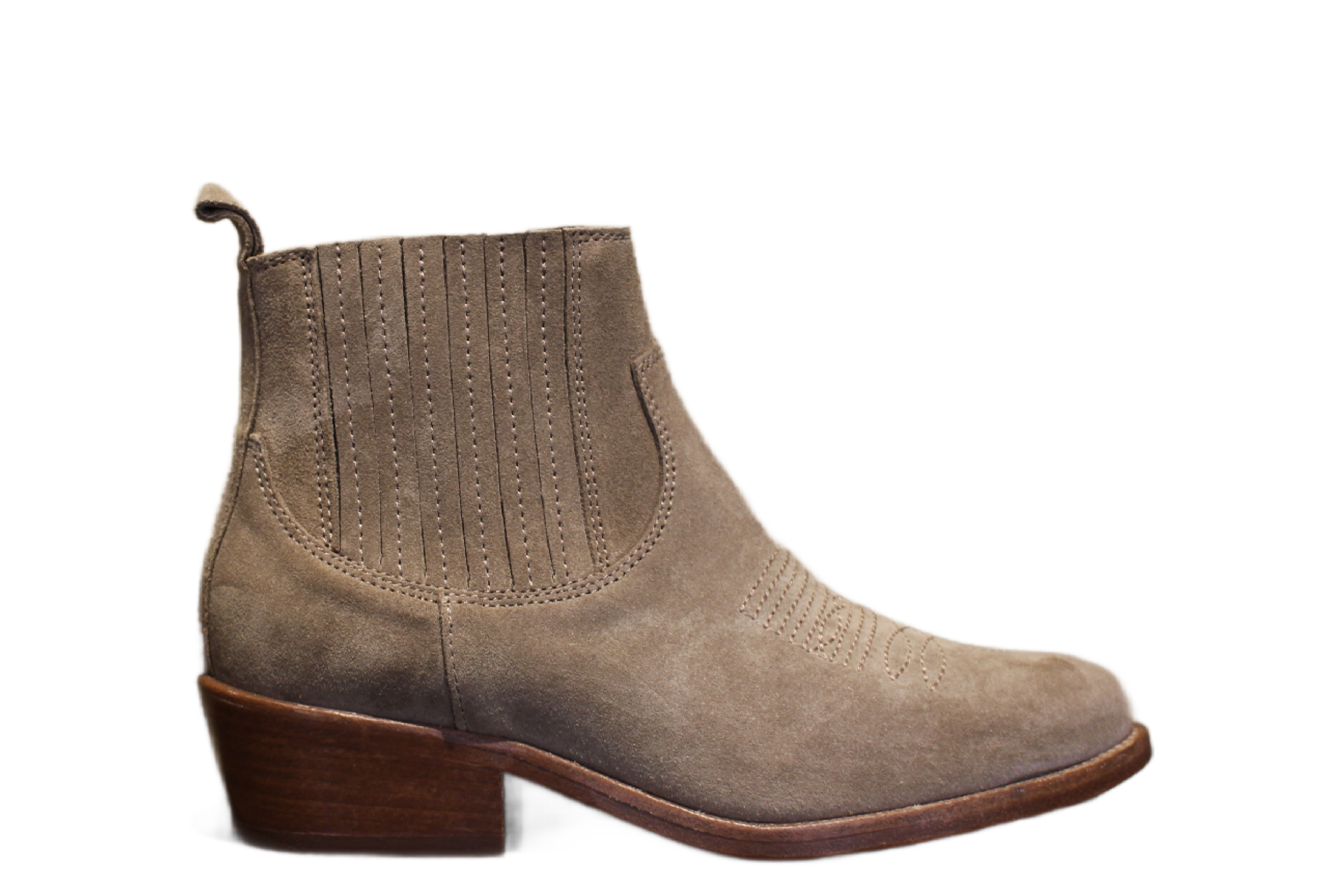ANKLE BOOTS - DD396 VELOUR SESAMO