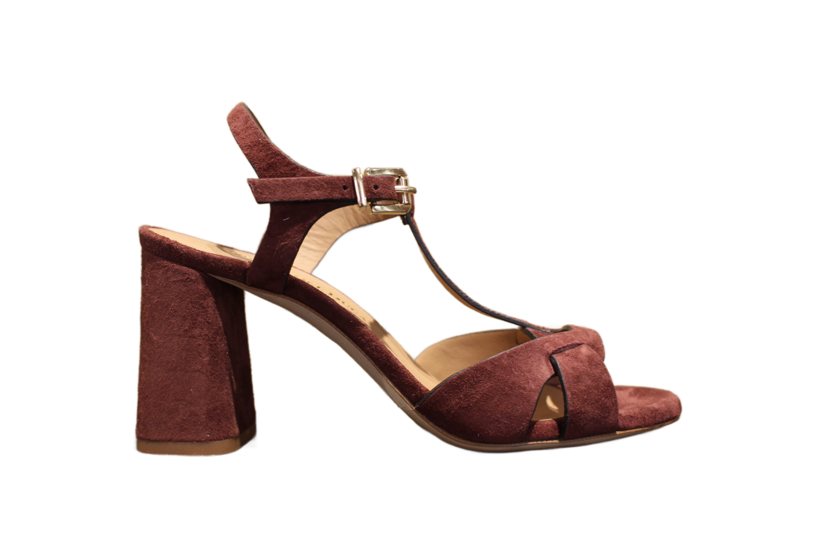 SANDALS - DD615 CAMOSCIO CASTAGNE LISSATO