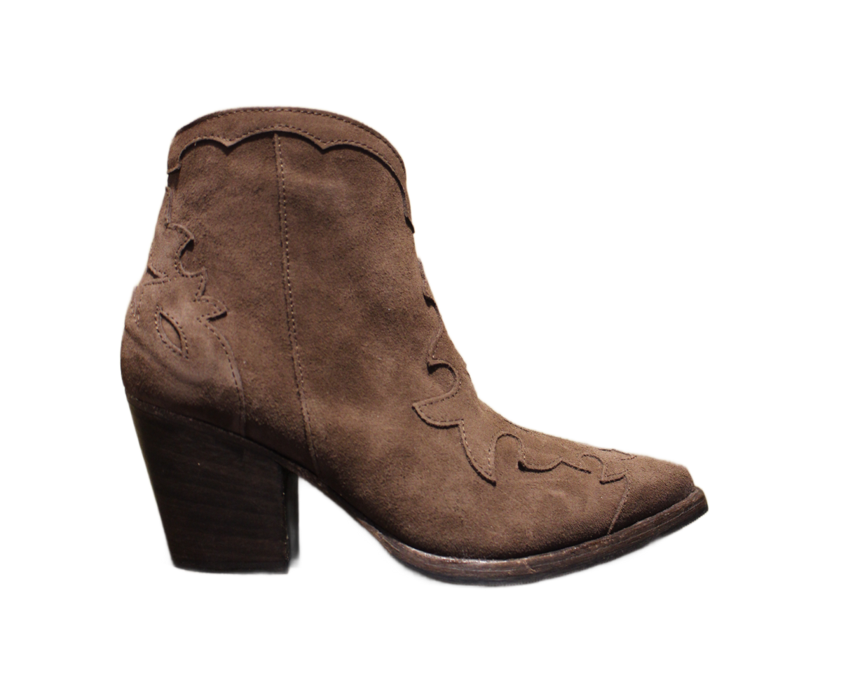 ANKLE BOOTS - DD138 VELOUR ESPRESSO