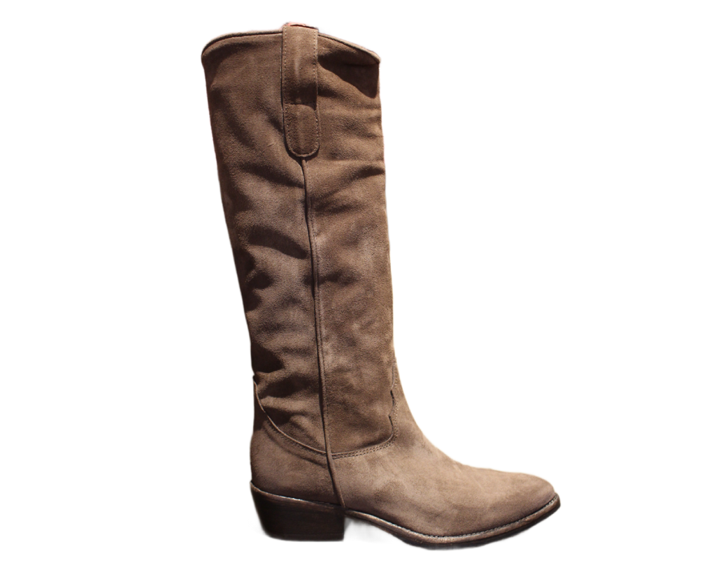 KNEE HIGH BOOTS - DD97 VELOUR ESPRESSO