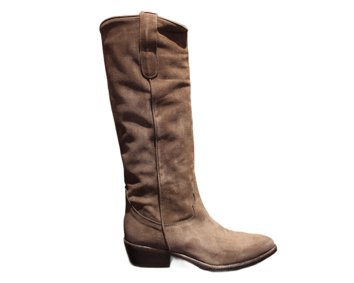 KNEE HIGH BOOTS - DD97 VELOUR ESPRESSO