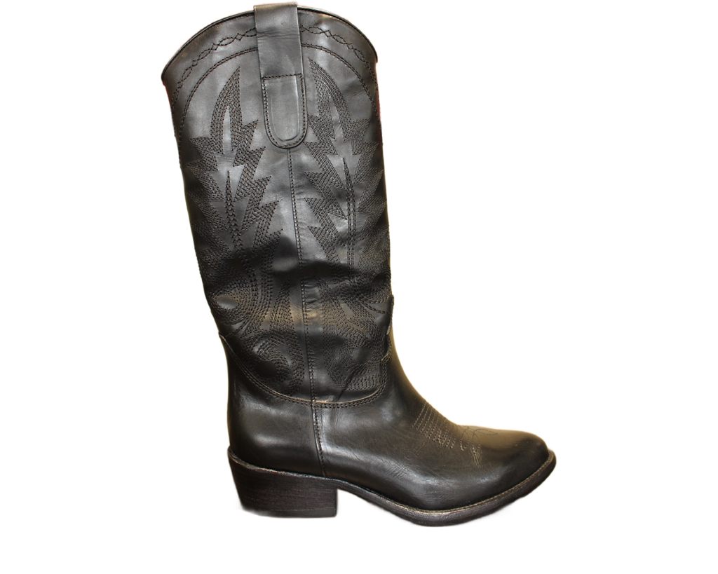 KNEE HIGH BOOTS - DD157 VITELLO DIVER NERO