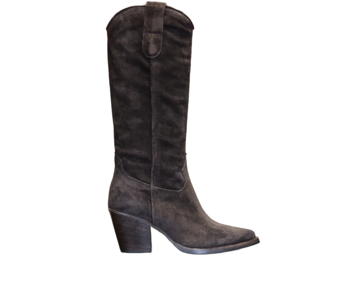 KNEE HIGH BOOTS - DD142 VELOUR T.MORO
