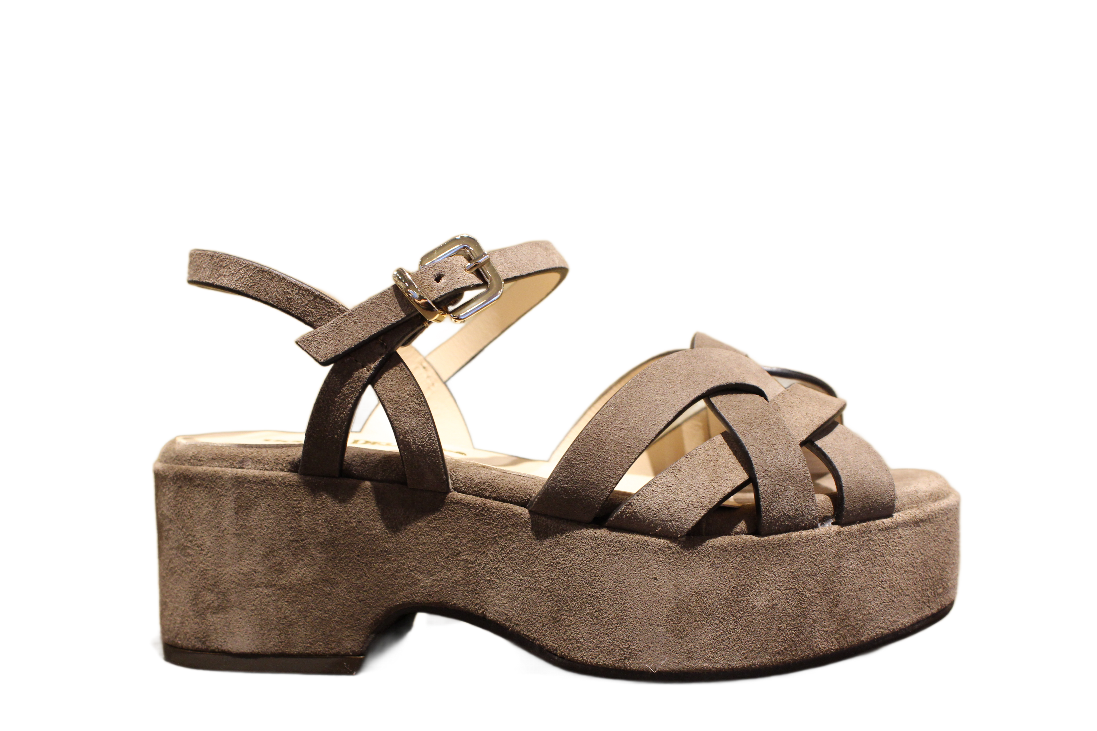 SANDALS - CAMOSCIO ESPRESSO