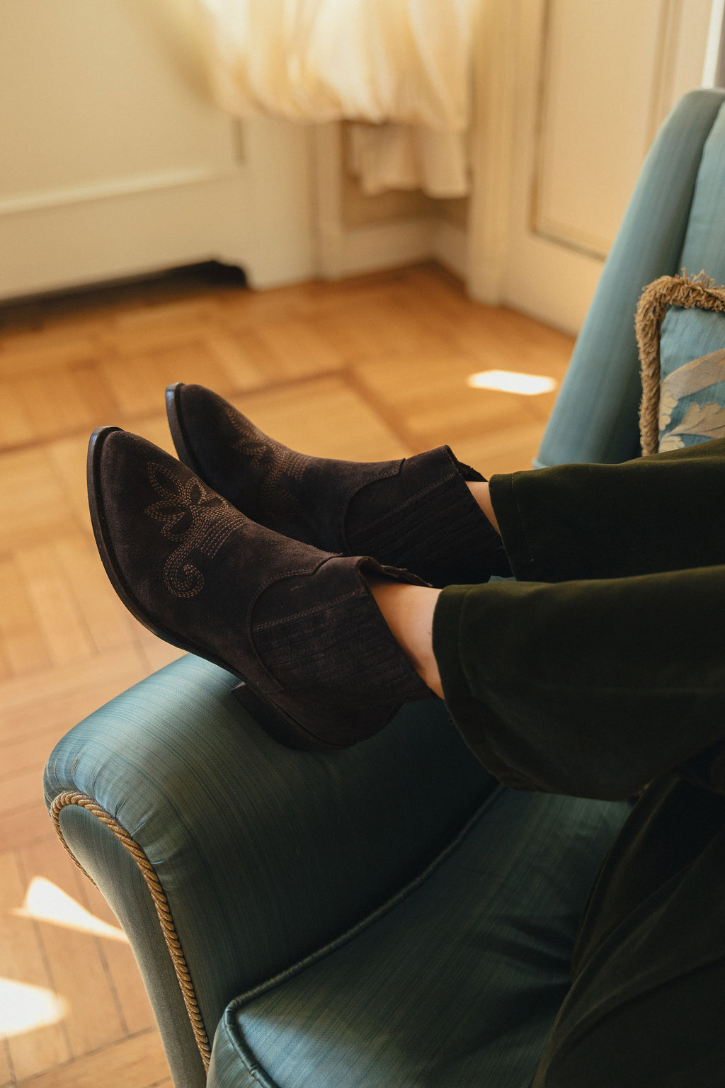 ANKLE BOOTS - DD396 VELOUR T. MORO