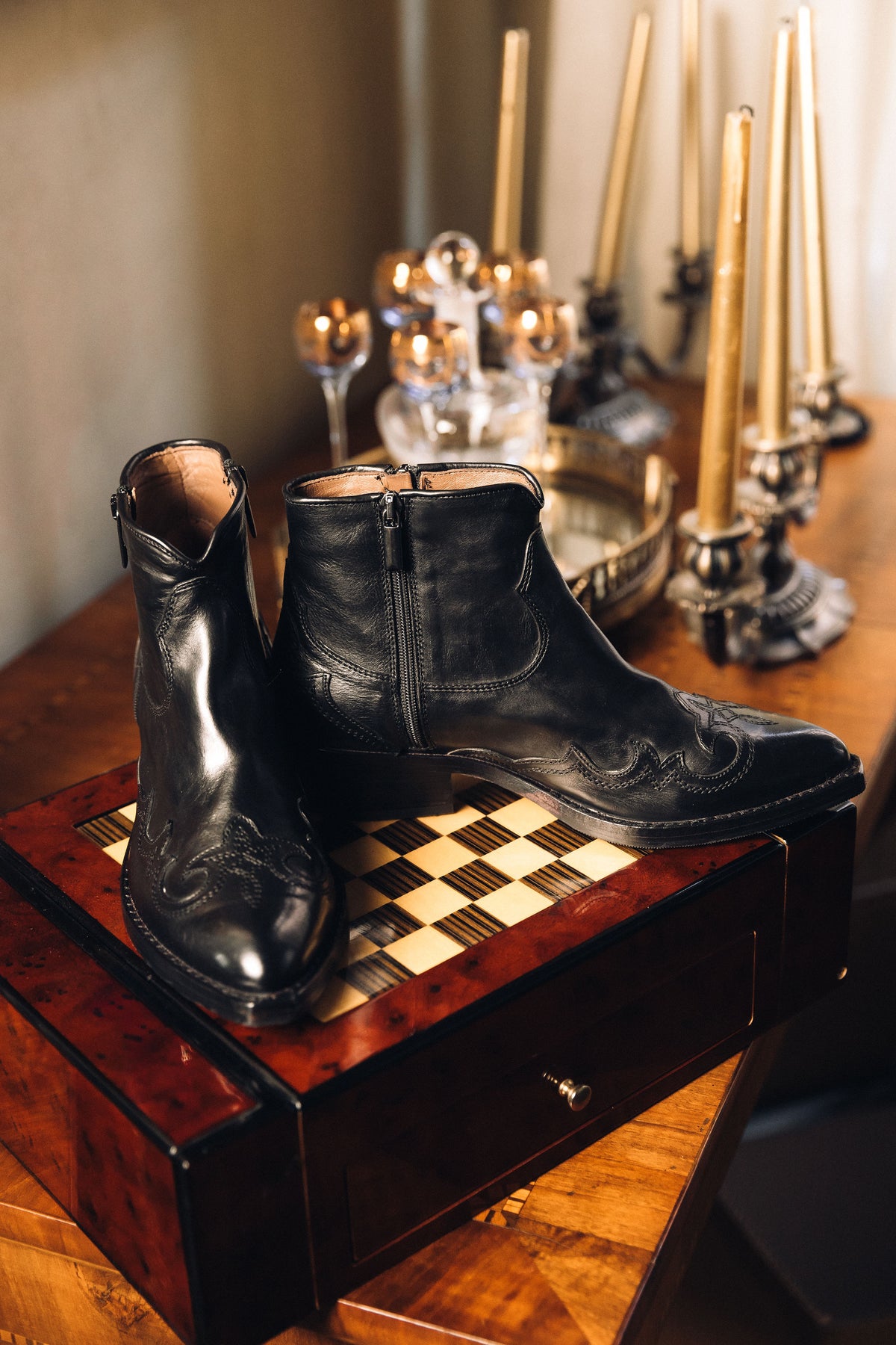 ANKLE BOOTS - DD151 SPOLETO NERO
